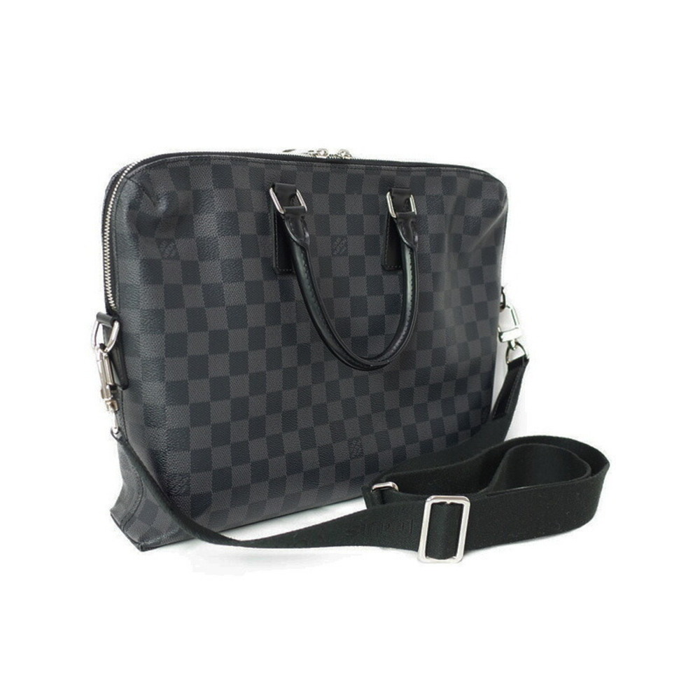 Louis Vuitton Graphite Bag Document Jour Black PDJ Damier Porte Business